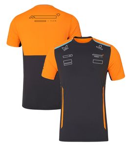 Heren Polos 2024 Nieuw F1 Team T-shirt Formule 1 Driver Racing Polo Shirt T-shirt Officieel merk Men Geel Zwart Nr. 4 Nr. 81 T-shirts met korte mouwen GOYX