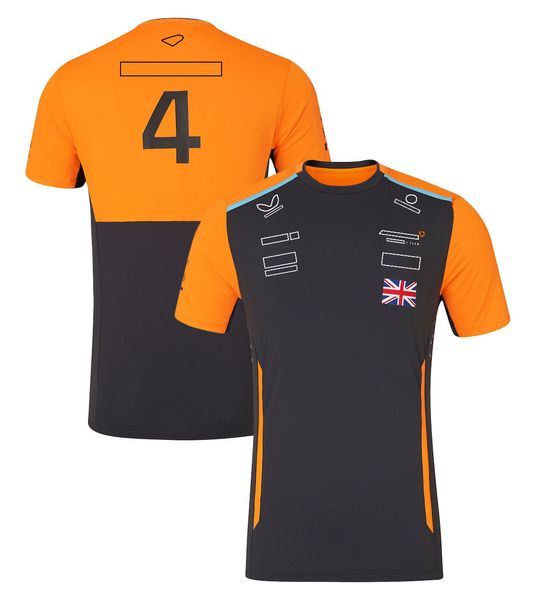 Polos masculin 2024 Nouveau T-shirt F1 T-shirt Formule 1 Racing Polo T-shirt Brand officiel Men Jaune noir T-shirts à manches courtes courte