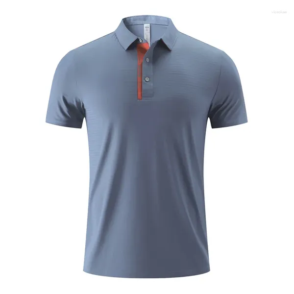 Polos pour hommes 2024 Été Femmes Hommes Séchage rapide Sports T-shirt à manches courtes Respirant Confortable Exercice Polo Shirt WSE06