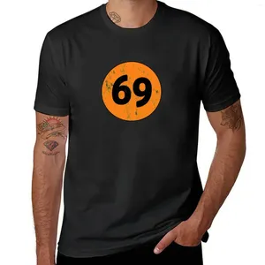 Men's Polos 69 1969 Round Logo en détresse Summer Of Love Numéro de course T-shirt Tops Bravez les t-shirts personnalisés à manches courtes