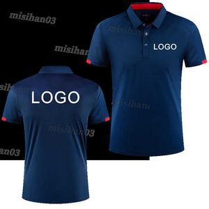 Polo's voor heren 8 kleuren snel droge sport polo shirt aangepaste ontwerpbedrijf merk /print borduurwerk ademende rinkel korte mouw tops y2303