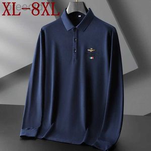 Polos pour hommes 8XL 7XL 6XL nouvelle mode imprimé Polo t-shirt manches chemises qualité décontracté polos homme ldd240312