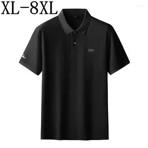 Mannen Polo 8XL 7XL 6XL Polo Homme 2024 Zomer Hoogwaardige Katoenen Shirt Mannen Business Heren Shirts Casual Merk kleding