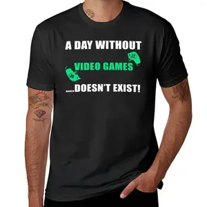 Herenpolo's per dag zonder videogames zijn niet bestaande gaming gamer geschenken t-shirt kawaii kleding korte mouw tee heren grafische t-shirts hiphop