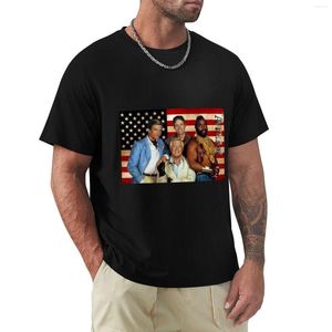 Heren Polo's A-Team USA Vlag T-Shirts Man Animal Print Shirt Voor Jongens Zwarte T-shirts Heren Grappig