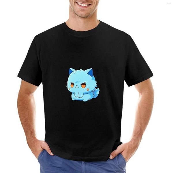 Polos pour hommes Adorable Angry Kittie T-Shirt Anime Mens Graphic T-shirts Funny