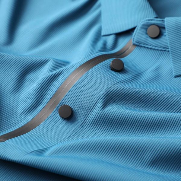 Polos pour hommes Texture avancée Soie glacée Tissu extensible frais Chemise à manches courtes en caoutchouc sans couture T-shirt à revers décontracté pour hommesMen's Me