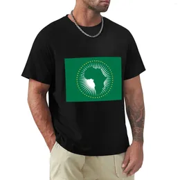 T-shirt African Union Men's Polos T-shirt T-shirts Hippie T-shirts pour hommes Coton