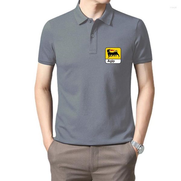 Polos para hombre Agip Oil Petrolium Gas Station Service Car Automotive Race Racin Cool Casual Pride T Shirt Hombres Unisex Moda