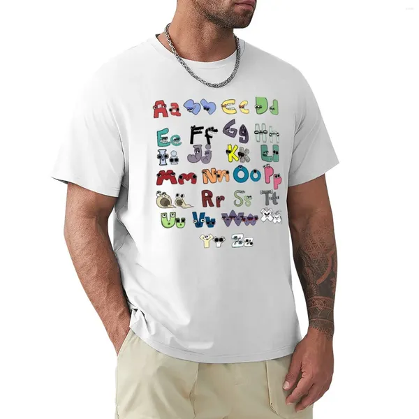 Polos pour hommes Alphabet Lore A à Z T-Shirt Sweat surdimensionné T pour hommes