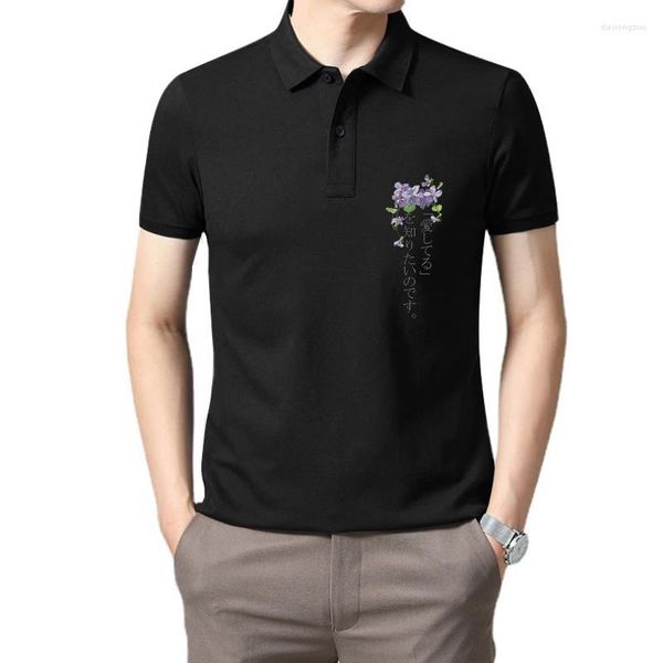 Polos pour hommes Anime Violet Evergarden Retro Fun Print Été Manches courtes Coton de qualité Casual Loose Sports Design Niche T-shirt unisexe