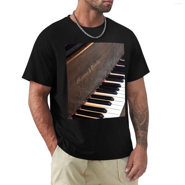 Polos pour hommes Antique Mason Hamlin T-shirt de piano Chemise à séchage rapide T-shirts graphiques Homme Homme Manches longues