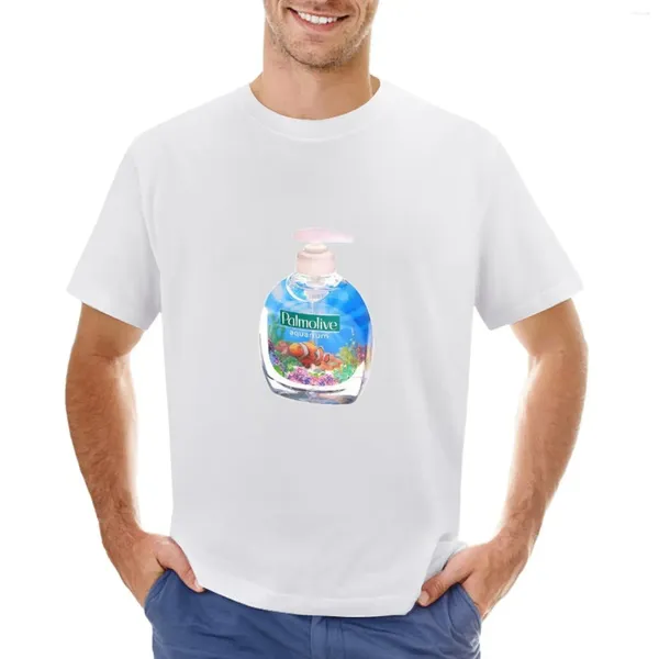 Polos para hombres Jabón de acuario Palmolive Camiseta Blusa de gran tamaño Ropa hippie Niños Estampado animal para hombres