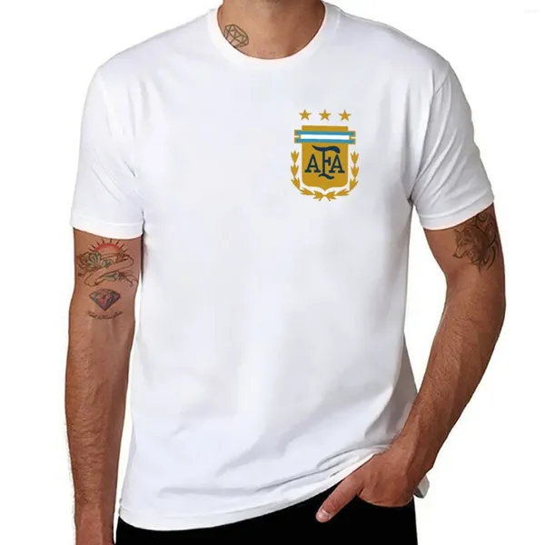 Polos masculine Argentine Team National Team 3 Stars T-shirt Tees Hippie Vêtements Mens T-shirts graphiques drôles