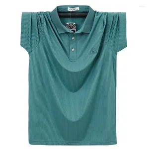 Polos pour hommes Arrivée Fashion Summer Lumière et revers mince T-shirt à manches courtes plus taille M L XL 2XL 3XL 4XL 5XL 6XL