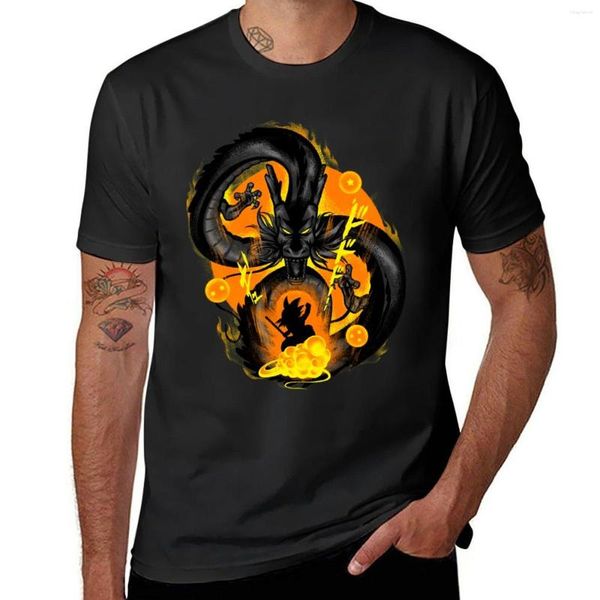 Polos pour hommes Attaque de Shenron V3 T-shirt Séchage rapide Homme Vêtements Mode coréenne Hommes T-shirts graphiques drôles