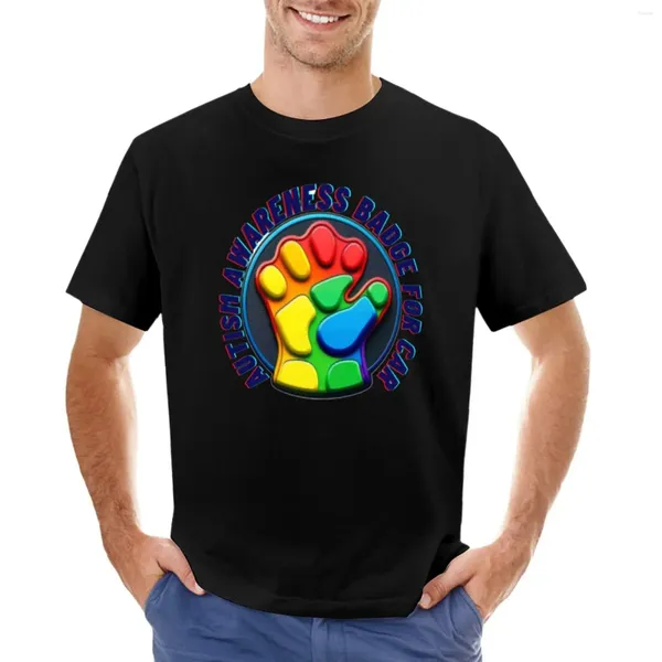 Polos para hombre Insignia de concientización sobre el autismo para camiseta de coche Ropa estética Camisa de secado rápido Camisetas