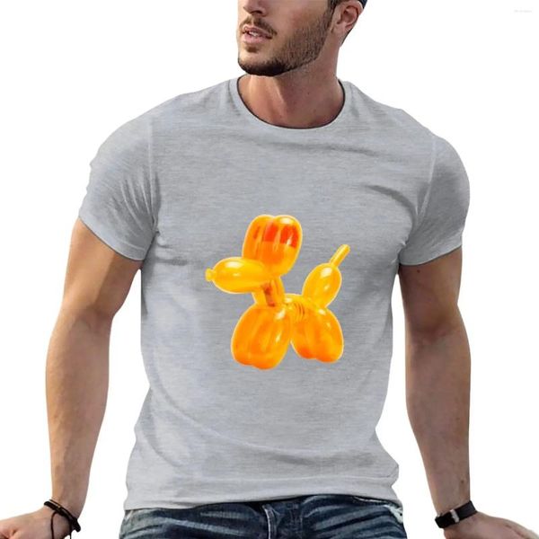 Polos pour hommes Baby Balon Balon Orange Dog Funny Anatomy T-shirt Blanks Animal Prinfor Boys Blouse Blouse Cotton