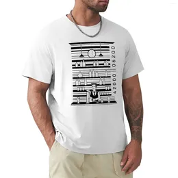 Polos pour hommes T-shirt à code à barres T-shirt graphique Vêtements esthétiques Chemises à imprimé animal pour garçons T-shirts