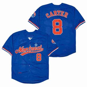 Chaîne de baseball masculin Montréal 8 Carter 27 Guerrero 45 Martinez 10 Dawson Jersey