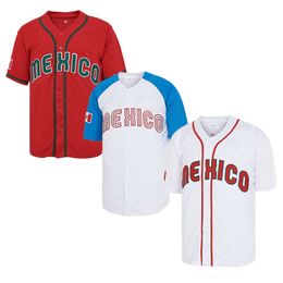 Polos Baseball Jersey coudre la broderie 34 Mexico 7 Urias 56 Arozarena Jerseys Sports Outdoor Red Blanc Blue Sleeve World WBC