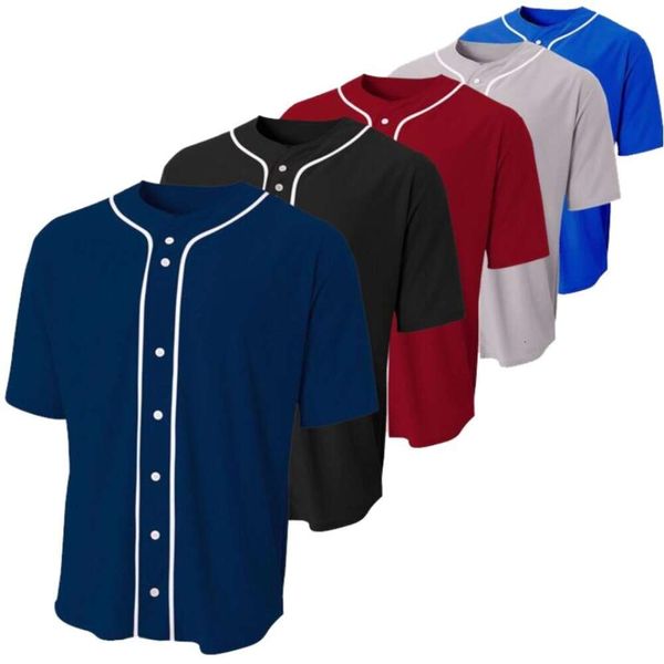 Camisetas de béisbol de polos masculinos El equipo de béisbol de camisetas de béisbol use tamaños americanos