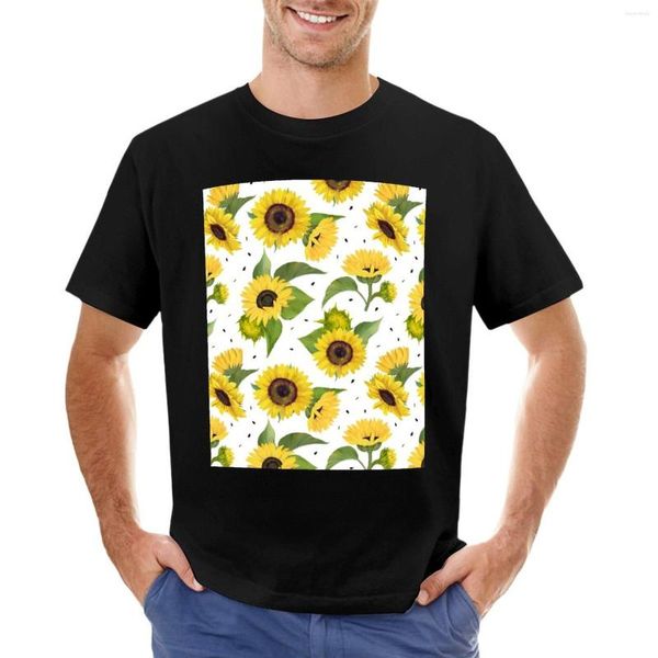 Polos Homme Bee On A Sunflower T-Shirt Short Homme T-shirts Graphiques