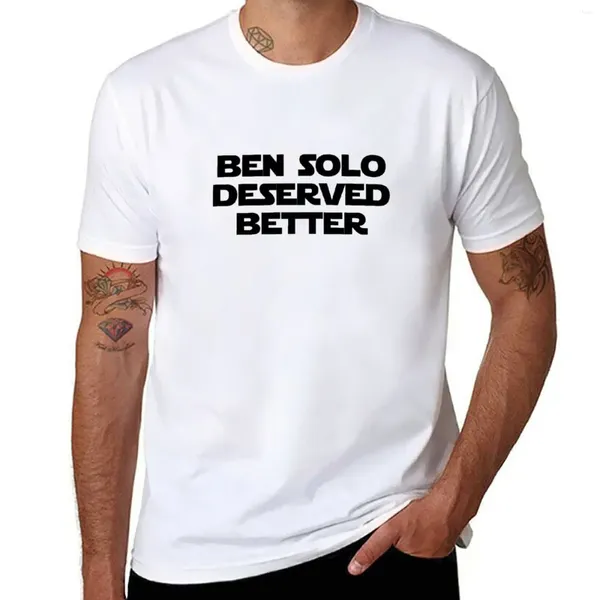 Polos para hombre, camiseta Ben Solo merecida mejor, camisetas de talla grande, diseño personalizado de tus propios hombres