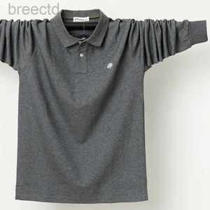 Polos pour hommes grande taille 7 couleurs Polo à manches nouveau gros mode décontracté coton solide Polo ldd240312