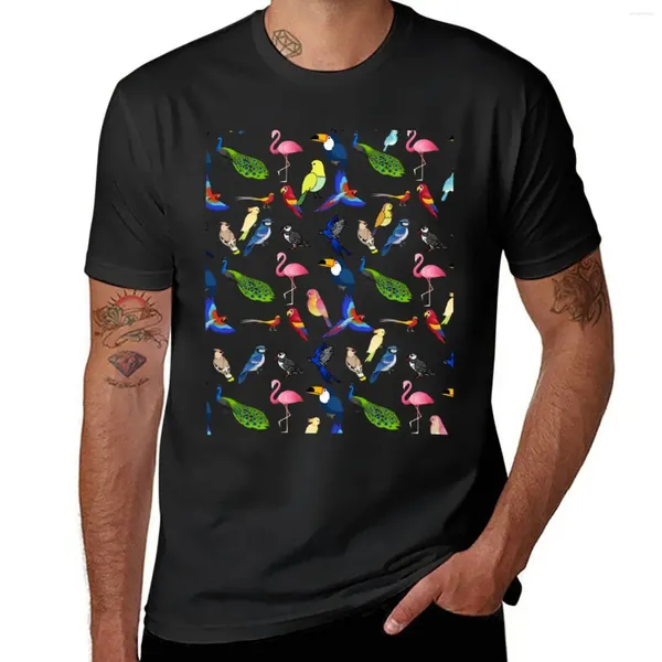 Polos pour hommes Motif d'oiseau-T-shirt d'amoureux d'oiseaux T-shirt à séchage rapide Chemise personnalisée T Vêtements vintage à séchage rapide Hommes Entraînement