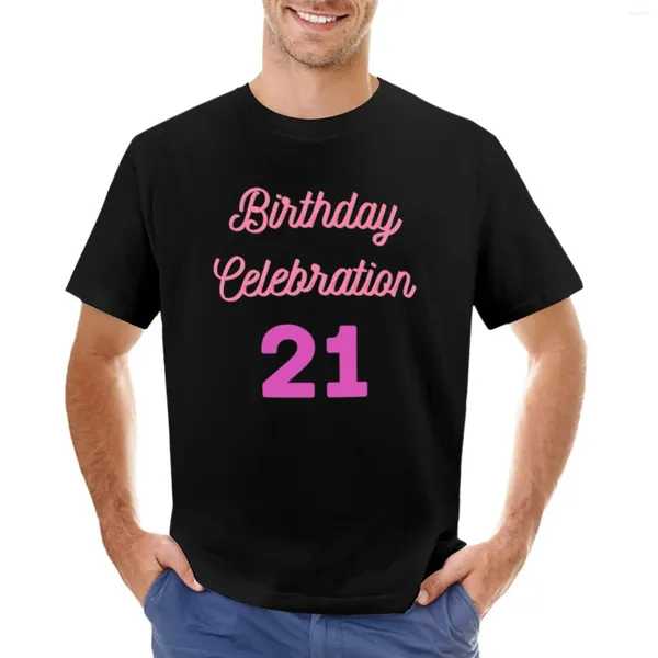 Polos pour hommes célébration d'anniversaire 21 T-Shirt T-shirts personnalisés T-shirts homme chemisier hommes