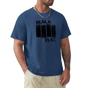 Polo's voor heren Zwarte vlag - Distressed T-shirt Op maat gemaakte T-shirts Ontwerp je eigen esthetische kleding Sneldrogend shirt Heren