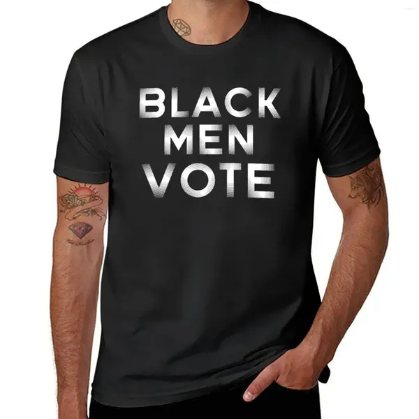 Polos Black Men Vote T-shirt Coutumes Blanks Plain Mens Graphic T-shirts Pack