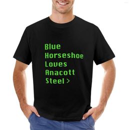 Polos pour hommes Blue Horseshoe Loves AnacoSteel T-Shirt Funny T Shirts Shirt Man Tshirts For Men