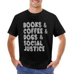 Herren-Poloshirts, Bücher und Kaffeehunde, soziale Gerechtigkeit: Die Identität, T-Shirt, süße Kleidung, Herren-T-Shirts