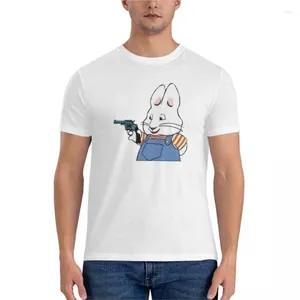Polos pour hommes Marque Hommes T-shirt en coton Max Has A Gun Classic Anime Vêtements Chemises T-shirts graphiques