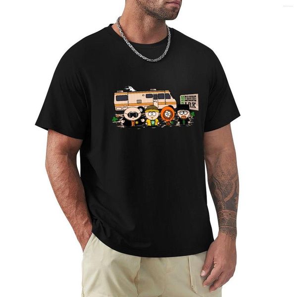 Polos para hombre, camiseta Breaking Park, camisetas de gran tamaño, ropa Kawaii, camisetas cortas para fanáticos de los deportes, camisetas grandes y altas para hombre