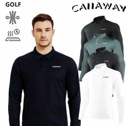 Polos pour hommes Caiawav Long Slve Mens Vêtements Polo