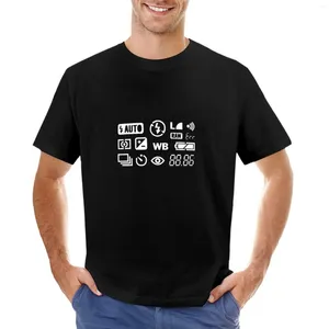 Herenpolo's Cameradisplay T-shirt Leuke kleding Grafische T-shirts Effen lange mouw