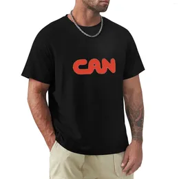 Herenpolo's Can - Tago Mago Font T-shirt Leuke tops T-shirts Man Grappige T-shirts Zwart voor heren