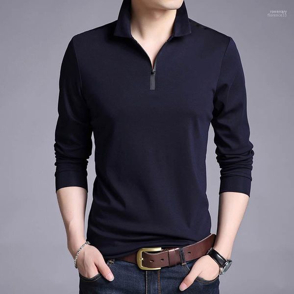 Hommes Polos Casual Design De Mode Chemise Hommes Coton Garçons Street Style À Manches Longues Slim Fit Coréen Vêtements Hommes Hommes Hommes Rowe22