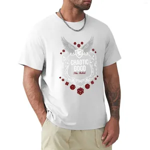 Heren Polos Chaotic Good - Black: Alignment Series T -shirt Cute Tops Short Sleeve Tee Boys Animal Print Designer T Shirt Men