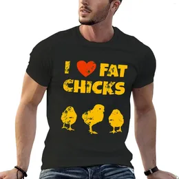 Polos pour hommes Chicken Farmer I Love Fat Chicks-4500 T-shirt Hippie Vêtements Vintage T-shirt surdimensionné Hommes