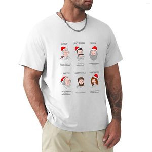 Herenpolo's Kerstfilosofen (grappig) T-shirt Aangepaste T-shirts Sportfan T-shirts Sweat For Men Graphic