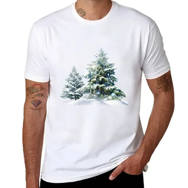 Polos pour hommes T-Shirt arbre de noël neige T-Shirt drôle T-Shirt chemisier T-shirts noirs pour hommes