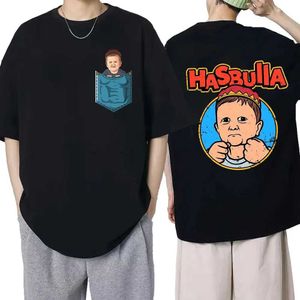 Équipe classique des polos masculins Hasbulla Cotton T-shirt Mens Combat Hasbulla T-shirt Hip Hop Graphic Top T-shirt Comic Street Clothing S52701