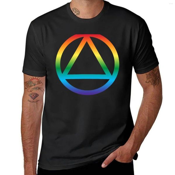 Polos pour hommes propre sobre récupération lesbienne Na sobriété Lgbt Gay Pride T-Shirt été hauts Hippie vêtements grande taille pour hommes