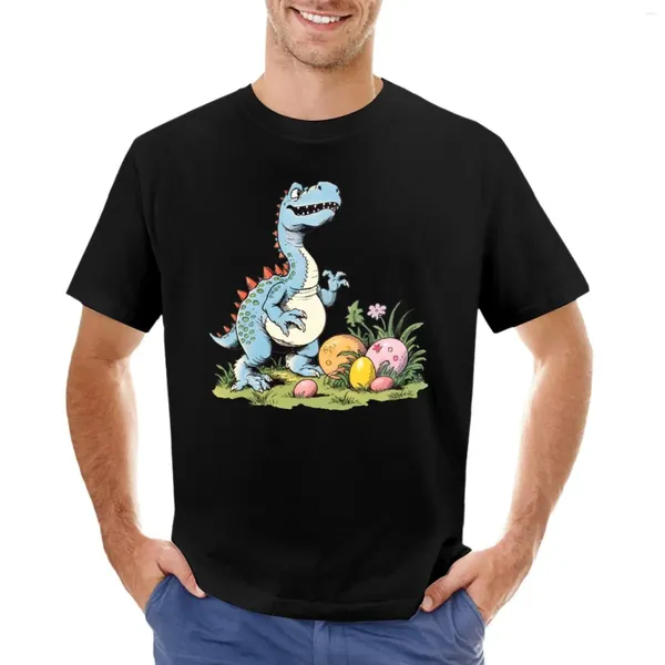 Polos pour hommes Dino de Pâques coloré avec conception d'oeuf T-shirt T-shirts pour fans de sport Sweat-shirts Chemise à imprimé animal pour garçons