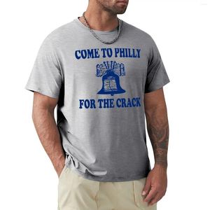 Polos pour hommes Come To Philly For The Crack T-Shirt Sweat-shirts Kawaii Vêtements Surdimensionnés T Coton