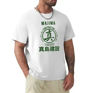 Polos pour hommes Construction de Majima T-Shirt col rond marque T-shirt blanc T-shirts plaine hommes mode T-shirts haut en coton T-shirts